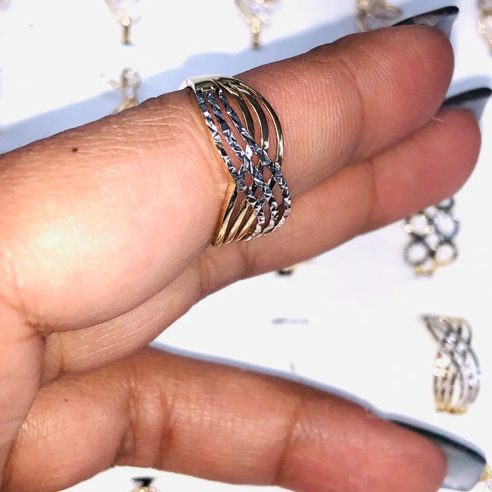 14k solid real gold custom made Diamond cut band Free Appraisal anniversary gift - Picture 5 of 6
